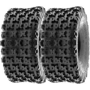 image:imageSunF 22x119 ATV UTV Knobby Tire 22x11x9 Sport Race 6 PR A027  PAIR of 2
