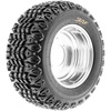 image:imageSunF ATV UTV Tires 25x1112 Flat Track Tires 25x11x126 PRSet of 4  Tubeless NonDirectional Tread Paved and HardPack Terrain22x1110