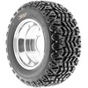 image:imageSunF ATV UTV Tires 25x1112 Flat Track Tires 25x11x126 PRSet of 4  Tubeless NonDirectional Tread Paved and HardPack Terrain22x1110