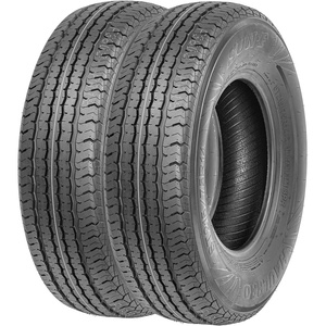 image:imageSunF ST18580R13 25x713 Load Rating D 8 Ply Steel Belt Radial Construction Trailer Tires Tubeless HaulPro Set of 2ST21575R14